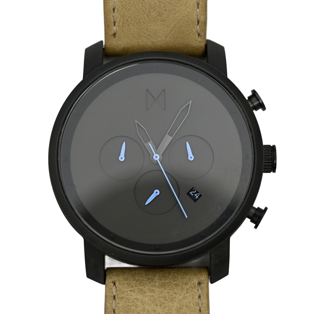 MVMT Chronograph Quartz Mens Brown Genuine Leather 45mm